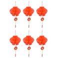 thumbnail image 1 of Lantern Decoration, Convenient 15cm Diameter Red Paper Lanterns  For House, 1 of 8