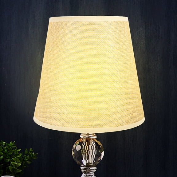 WEUVEB Small Drum Shape Linen Table Lamp Shade with Dust Accessory, 1 Set for Home and Office Lighting