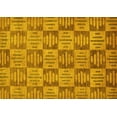 thumbnail image 1 of Ahgly Company Machine Washable Indoor Rectangle Abstract Yellow Modern Area Rugs, 8' x 12', 1 of 1