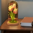 thumbnail image 4 of FHBVT Tulips Night Light Handmade Flower Lamp Bedroom Table Ambiance Light Romantic DIY Decor,Adjustable LED Lights Creates Cozy Atmosphere,Ideal Gift for Couple Girls Bedroom Living Room Decoration, 4 of 7