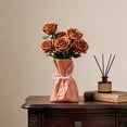 thumbnail image 4 of Ceramic Look Resin Vase for Living Room Decor Modern Minimalist Flower Vase Table Centerpiece for Fresh Or Dried Botanicals Scandinavian Style Home Accent for Dining Table Entryway Or Office Desk, 4 of 7