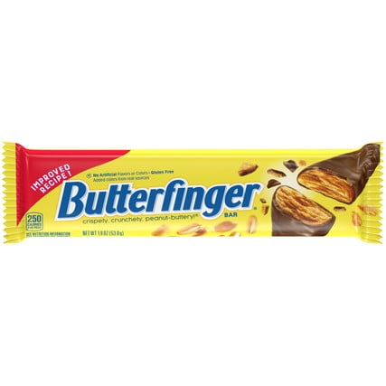 Butterfinger Peanut-Buttery Chocolate Bar, Individually Wrapped Full ...