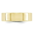 thumbnail image 2 of 10k Yellow Gold 6mm Flat Plain Classic Wedding Band Ring Size 7.5, 2 of 4