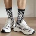 thumbnail image 4 of Uemuo Similar To Leopard Print Pattern Women's Crew Socks, Soft Durable Breathable Moisture-Wicking with Odor Control Cotton socks, 4 of 9