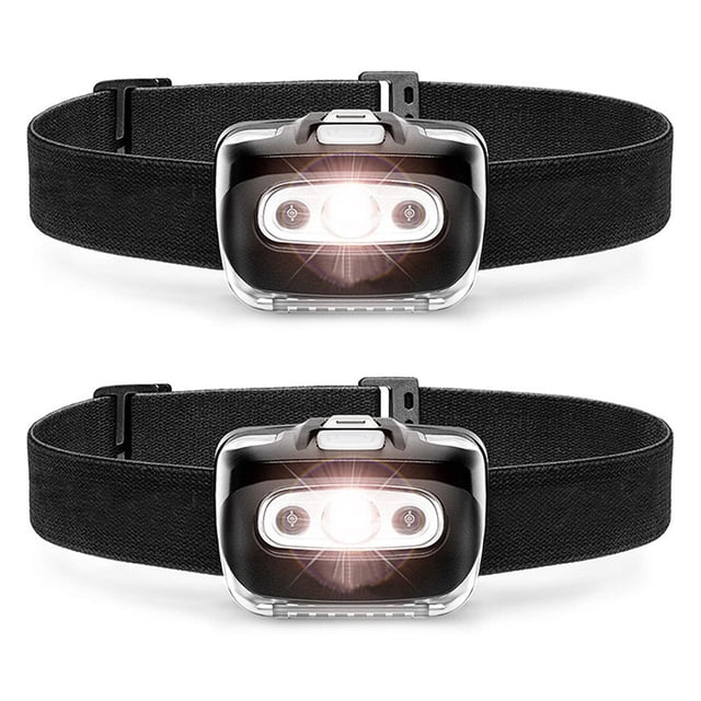 Faros LED de 2 uds, faros para acampar al aire libre, montañismo, pesca nocturna, ciclismo, faros para correr de noche Zhivalor CPB-US-PSF607