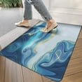 thumbnail image 3 of Teal Blue Marble Abstract Door Mat,Non Slip Absorbent Welcome Mat Super Floor Door Mats for Indoor Outdoor Kitchen, 3 of 6