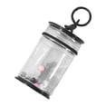 thumbnail image 2 of Esquirla Clear Figure Display Bag Mini Doll Pouch Keychain Portable Doll Storage Case Black with, 2 of 8