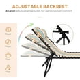 thumbnail image 4 of Outsunny 2 Pcs Chaise Longue Pliante, Chaise Longue avec Appui-Tête Multicolore, 4 of 10