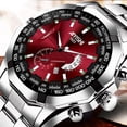 thumbnail image 1 of Reloj Calendario Correa de Acero Reloj No Mecánico Reloj de Hombre Reloj de Hombre de Moda de Negocios Estilo Coreano Luminoso Reloj de Hombre Impermeable, 1 of 1