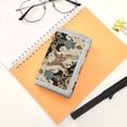 thumbnail image 7 of JIALIOU Nylon Trifold Card Wallet with ID Window Zipper Pocket for Men Women Teen Traditional Chinese Flower Pattern, 7 of 7