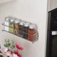 thumbnail image 5 of Estante organizador de especias de montaje en pared de 2 piezas, estantes de especias colgantes de Metal, soporte organizador de condimentos de una sola capa para el hogar, restaurante, cocina, 5 of 5