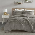 thumbnail image 5 of Home Essence Apartment Leena Shaggy Faux Fur Comforter Set, Twin/Twin XL, Grey, 5 of 11