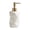 White, variant on DQQ153 Simple Ceramic Lotion Pump Bottle 300ml Bathroom Shower Gel Soap Dispenser