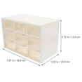 thumbnail image 3 of 2 cajones de almacenamiento transparentes, caja de almacenamiento de escritorio, estuche de almacenamiento de joyas, organizador de cinta, 3 of 6