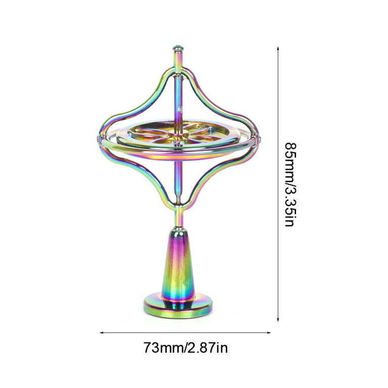RUIRUIY Gyroscope de précision Compact Zine Alliage Gyroscope du Bout des  Doigts Anti-Gravité Toupie Balance Décompression Jouet : : Jeux et  Jouets