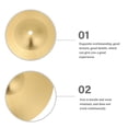 thumbnail image 5 of Minkissy 1Pcs Cymbale Ronde en Laiton Doré pour Accessoire de Batterie avec Résistance aux Impacts Raccord de Batterie Jazz 12 Pouces, 5 of 5