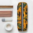 thumbnail image 6 of Uemuo Sunflowers 7 Printed Leather Pencil Case, Pencil Pouch, Portable Pencil Bag, Pen Case for& Office, 6 of 7