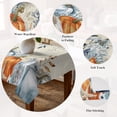 thumbnail image 5 of Blue Pumpkins Fall Table Cloth Waterproof Tablecloths, Thanksgiving Leaves Farmhouse Tablecloth Dining Table Cover for Kitchen Party Tabletop Outdoor, Square Tablecloth 54x54 Inch, 5 of 9