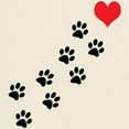 thumbnail image 3 of CafePress - Paw Prints To My Heart Light T Shirt - Men's Classic Graphic T-Shirt, 3 of 4