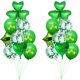 thumbnail image 1 of Kit de globos Clover, 18 unidades, confeti, látex, mylar verde, 10-12 cm, 1 of 3