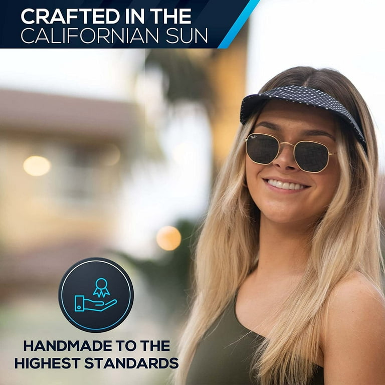  3-pak visors attach to sunglasses. No headache, strapless sun  visor : Handmade Products