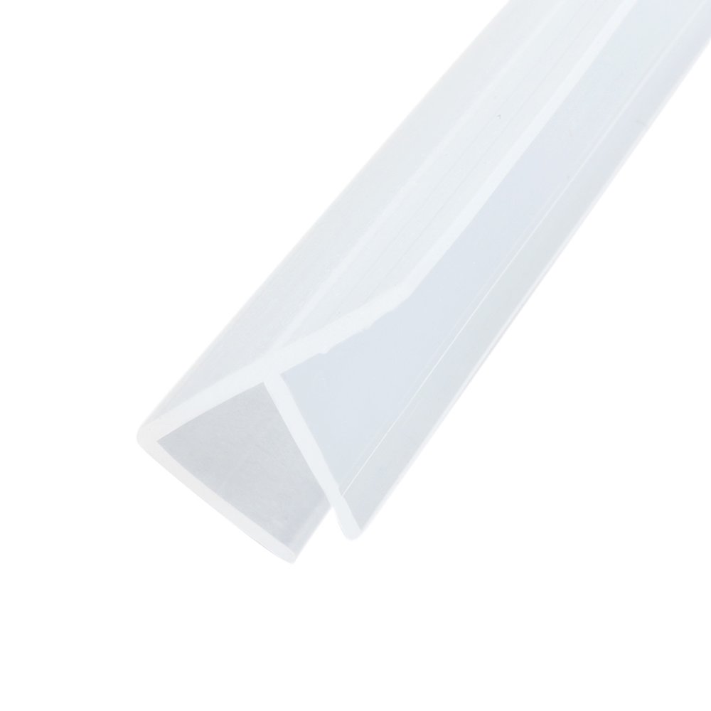 39inch F Shaped Frameless Window Shower Door Seal Clear for 5/16inch