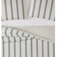 thumbnail image 2 of Truly Soft Millenial Stripe 3-Piece King Duvet Set in Ivory and Black, Polyester , Adult, All Season, OEKO-TEX Certified, 2 of 8