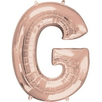 Anagram 89759 37 in. Letter G Rose Gold Balloon
