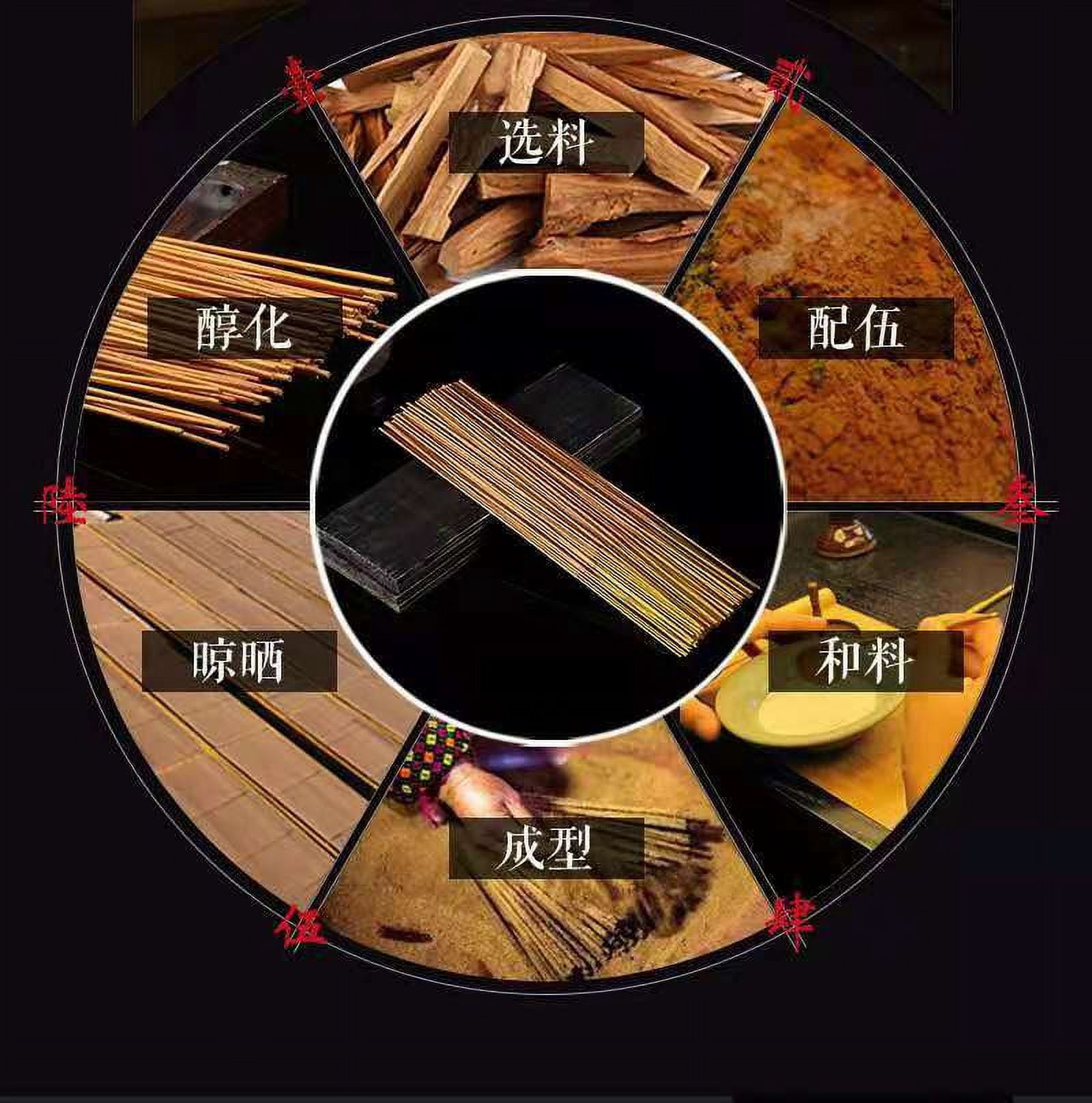 Nvzi-c Natural smokeless sandalwood incense sticks, suitable for worshiping Buddha, temples, home use, and offerings to Guan Yin, Cai Shen, and for peace and prosperity，Osmanthus fragrans,Yellow