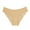 Beige, variant on Lunuaoe Women's Lace Patchwork Panties, Sexy Half-Hip Cheeky Underwear, Breathable Soft Briefs