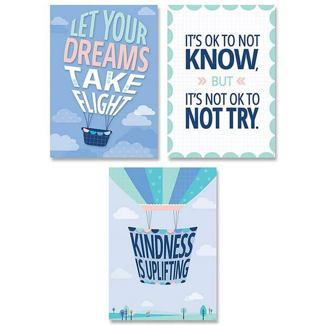 Creative Teaching Press CTP8745BN Calme & Cool Inspire U Affiche - 3 par Pack - Pack de 3