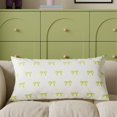 thumbnail image 1 of Double-Sided Bow Decorative Pillow Cover for Couch, 30x50cm Rectangular Fall Thanksgiving Home Decor, Reversible Flocked Detachable Pillow Case for Sofa Living Room, 1 of 8