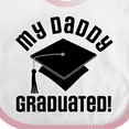thumbnail image 4 of Inktastic My Daddy Graduated College Graduate Boys or Girls Baby Bib, 4 of 4
