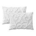 thumbnail image 4 of Indigo Ink Tufted Boho 2-Piece White Medallion Comforter Set, Twin, 4 of 5