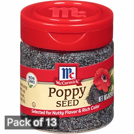 McCormick Poppy Seed 1.25 oz Bottle (Pack of 13)