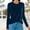 Navy, variant on Women Crew Neck Long Sleeve Women's Tank Tops Oversized Breathable Loose Solid Color Womens Blouses Dressy Comfy for City Sightseeing Coffee XXXXL