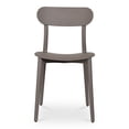 thumbnail image 3 of Moe's Home Collection Kent Outdoor Dining Chair Taupe - Set Of Two Plastic, 3 of 6
