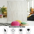 thumbnail image 4 of Costway 4Panels Folding Wooden Divider W/ V-shaped Design 5.6Ft Tall White, 4 of 10