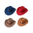 Men Cowboy Hat Western Cowboy Hat with Adjustable Durable Leather Hats