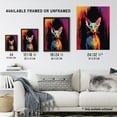 thumbnail image 3 of Sphynx Cat Lover Gift Pet Portrait Colourful Artwork Painting Art Print Framed Poster Wall Decor 12x16 inch, 3 of 5