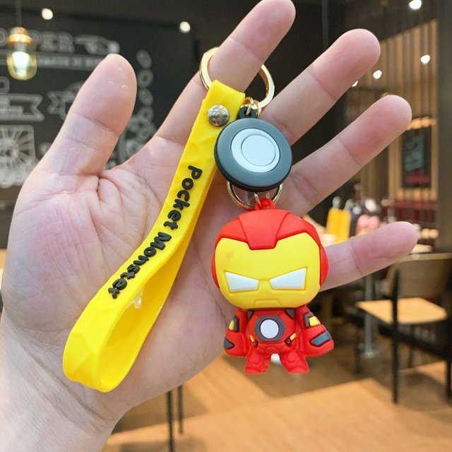 LLavero de Disney de Marvel, llaveros de superhéroe, Spider Man, Iron Man, Hulk, Thor, Capitán América, juguetes colgantes de mochila para pareja Fivean unisex