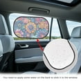 thumbnail image 3 of KUIFORTI Mandala Flower Car Window Shades for Side Window, 20.47"x12.59" Sun Shade for Car Window, 2 Pack Foldable Automotive Sun Protection Baby from UV and Sun Glar, 3 of 8
