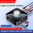 thumbnail image 1 of Transmisor receptor de en 1 adaptador de música de Audio recargable de sonido HiFi para TV, portátil, altavoces, PC Yotijar Adaptador de coche, 1 of 10