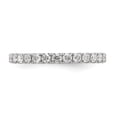 thumbnail image 3 of Auriga Fine Jewelry 14K White Gold Size 7.5 U-Shared Prong 1 carat Diamond Complete Eternity Band for Women, 3 of 6