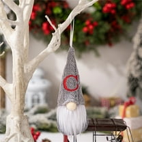 KCEHTA Gnome Christmas Ornaments, Christmas Tree Hanging Gnomes, Christmas Gnomes Decorations, Handmade Swedish Tomte Gnome 26 Letters Plush Gnomes Christmas Tree Decorations Home Decor