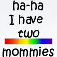 thumbnail image 2 of CafePress - Hahaihavetwomommieslittlerainbowbar Body Suit - Long Sleeve Cotton Baby Bodysuit, 2 of 4