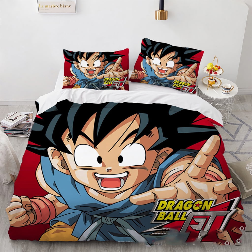 New Dragon Ball Z Bedding Bed Set Cool Anime Bedding Bed Set Twin Full ...