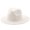 White, variant on Skymirror Solid Color Folding Thin Straw Hat Unisex Big Brim Sunscreen Jazz Hat Fashion Accessories