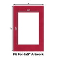 thumbnail image 2 of Red Suede Picture Frame Mat for 8x12 Frames - Fits 6x9 Photos - 50 Mats, 2 of 7