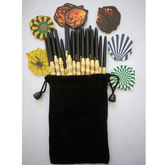 Fléchettes à Pointe en Métal, Ensemble de 18 Pcs Fléchettes en Fer Professionnelles Résultats Impressionnants